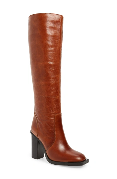 Jeffrey Campbell Ittonia Knee High Boot In Tan