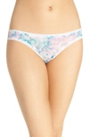 On Gossamer 'triple Twist' Mesh Thong In Marble Skies