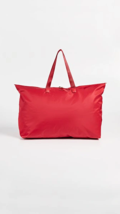 Tumi Voyageur - Just In Case Nylon Travel Tote - Red In Sunset