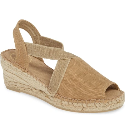 Toni Pons Breda Sandal In Tobacco Fabric