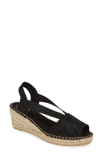 Toni Pons Taga Sandal In Black Fabric