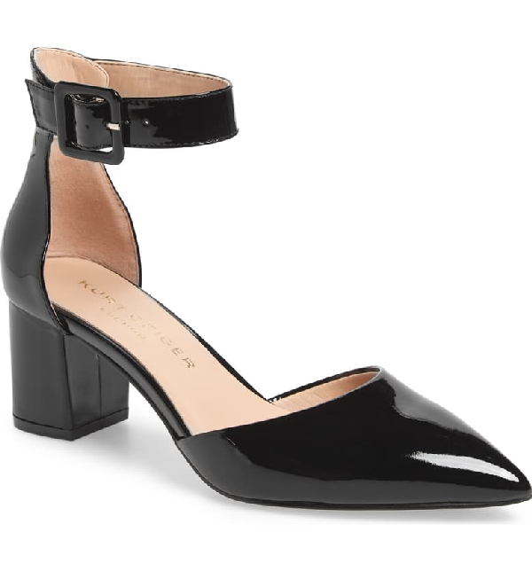 kurt geiger black patent shoes