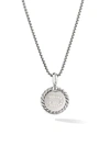 David Yurman Women's Cable Collectibles Sterling Silver & Pavé Diamond Initial Pendant Necklace In Initial D