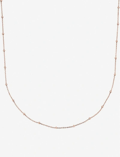 Monica Vinader 18ct Rose-gold Vermeil Chain Necklace In Rose Gold