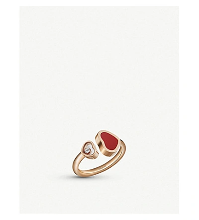 Chopard Happy Hearts 18c Rose-gold Ring