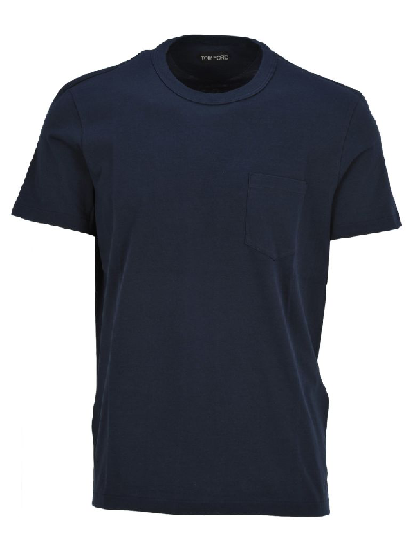 Tom Ford Chest Pocket T-shirt In Blue | ModeSens