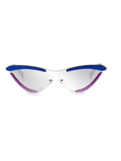 Le Specs The Scandal 143mm Cat Eye Sunglasses In Blue Purple