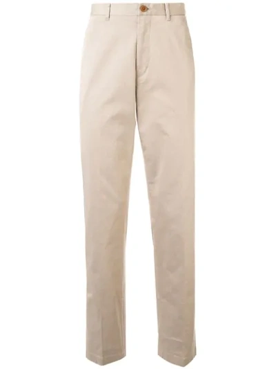 Kent & Curwen Classic Chino Trousers In Neutrals