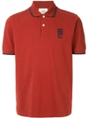 Kent & Curwen Logo Embroidered Polo Shirt In Red