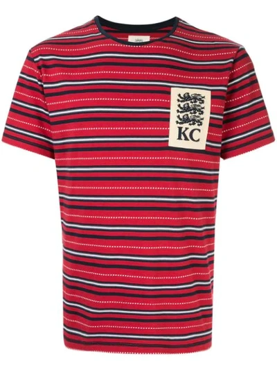 Kent & Curwen Haim Lions Patch T-shirt In Red