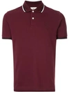 Kent & Curwen Contrast Trim Polo Shirt In Red