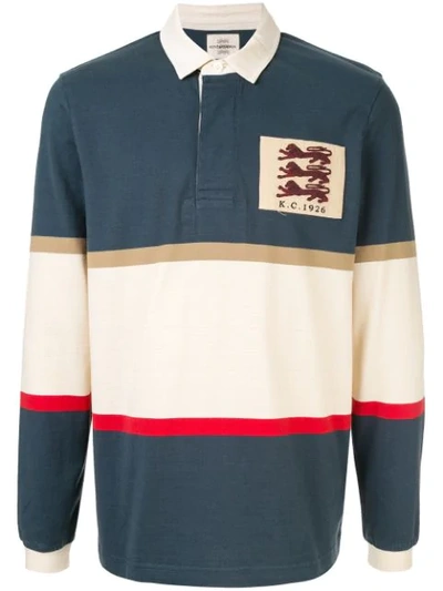 Kent & Curwen Veasley Lions Patch Rugby Shirt In Green