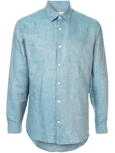 Cerruti 1881 Textured Shirt In Blue