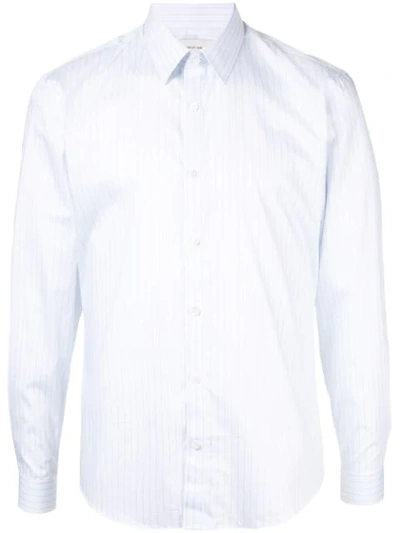 Cerruti 1881 Striped Button Shirt In Blue