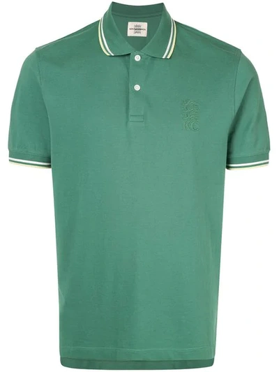 Kent & Curwen Contrast Trim Polo Shirt In Green