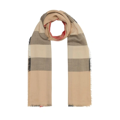 Burberry Lightweight Check Cashmere Scarf