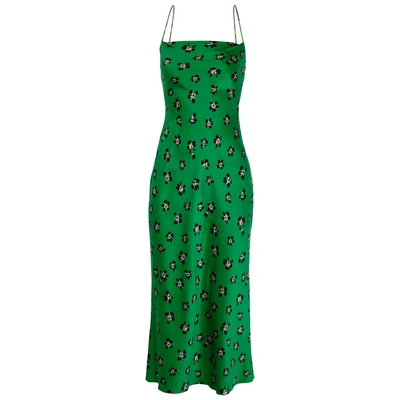 Bec & Bridge Tropicana Floral-print Silk Dress In Green | ModeSens