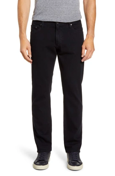 Ag Graduate Tapered Fit Jeans In Mass In Charcoal