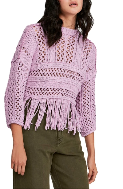 Free people fringe hot sale sweater