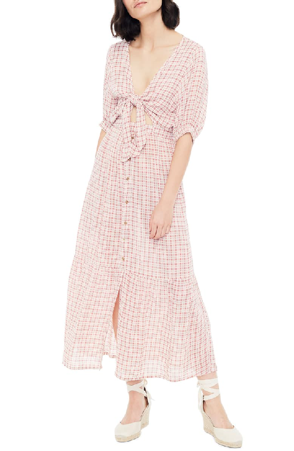 faithfull the brand maple midi dress