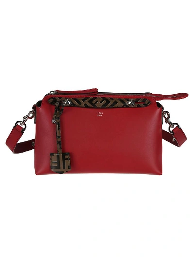 Fendi By The Way Medium Tote In Red/brown
