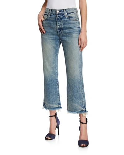 Amo Denim Emma Cropped Wide-leg Jeans In Blue