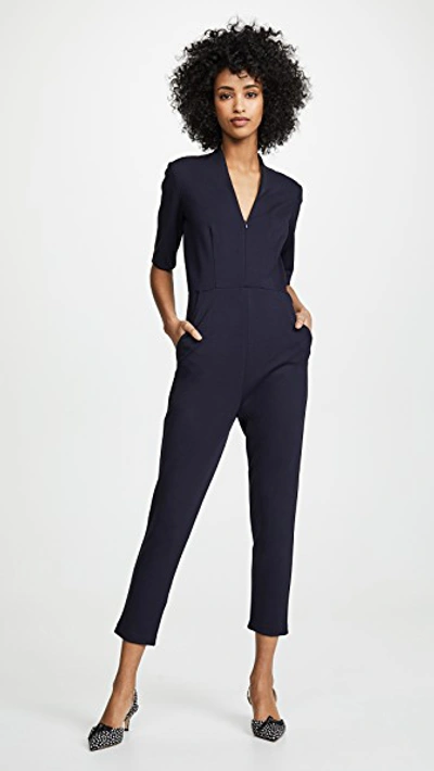 Amanda Uprichard Tory Catsuit In Midnight