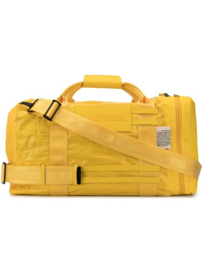 Diesel Sporty Detailing Duffel Bag In Yellow