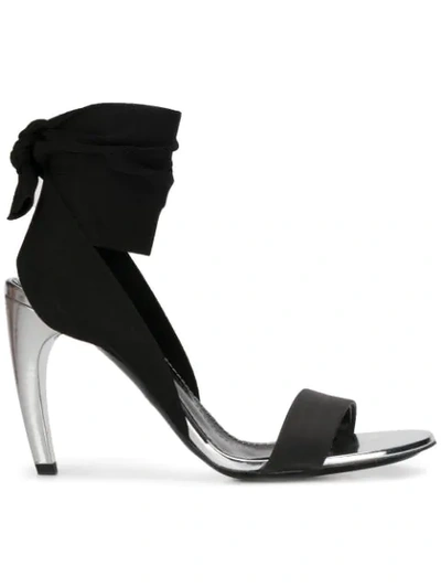 Proenza Schouler Tie Strap Sandals In Black