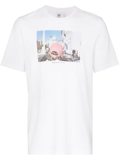 Adidas Originals Martin Parr Graphic Print Cotton T In White