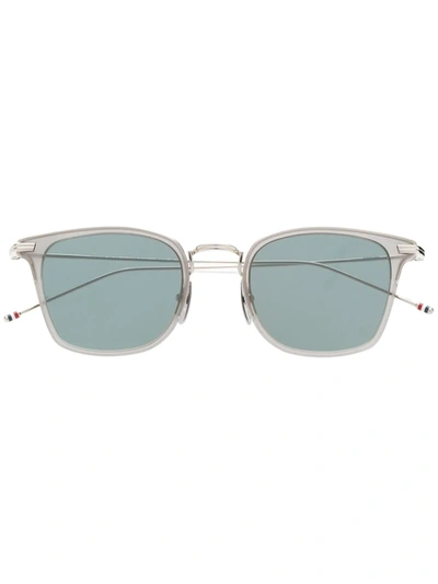Thom Browne Square Shaped Sunglasses In Silver