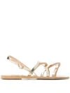 Ancient Greek Sandals Strappy Sandals In Gold