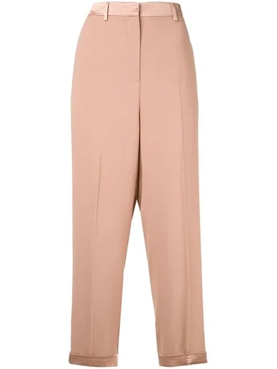 Rochas Straight Fit Trousers In Neutrals