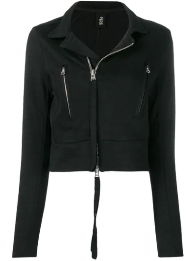 Thom Krom Cropped Fitted Jacket In Black