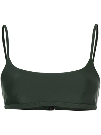 Matteau The Crop Bikini Top In Green