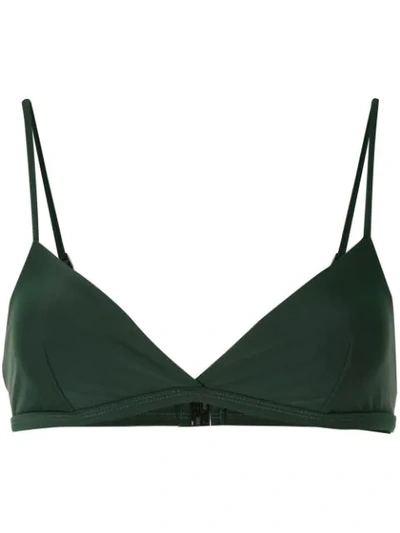 Matteau The Tri Bikini Top In Green
