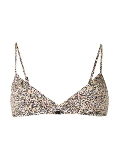 Matteau The Tri Crop Bikini Top In Multicolour