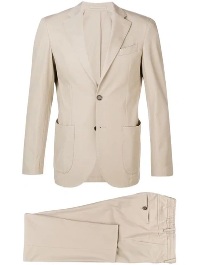 Eleventy Casual Two-piece Suit In Neutrals