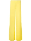 P.a.r.o.s.h Wide Leg Trousers In Yellow