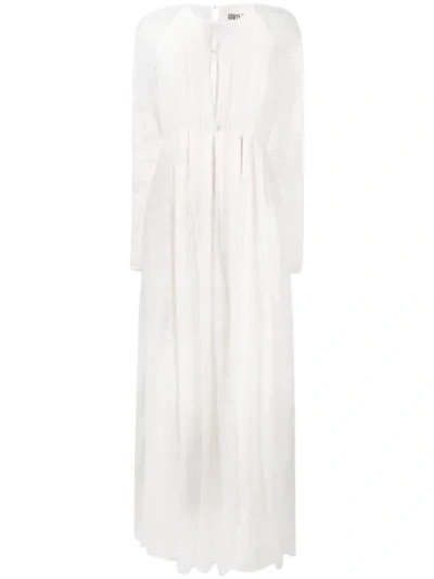 Aniye By Lace Inserts Long Dress In White