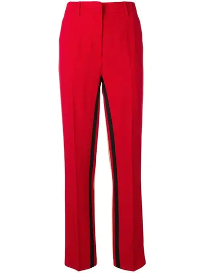 N°21 Inside Stripe Trousers In Red