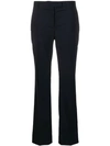 Prada Cropped Tailored Trousers In Blue