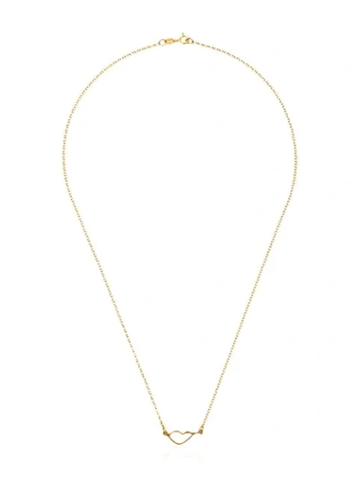 Holly Ryan Gold-plated Sterling Silver Lip-pendant Necklace In Metallic