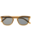 Saint Laurent Square Frame Sunglasses In 棕色