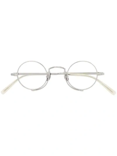 Matsuda Round Frame Glasses In 银色