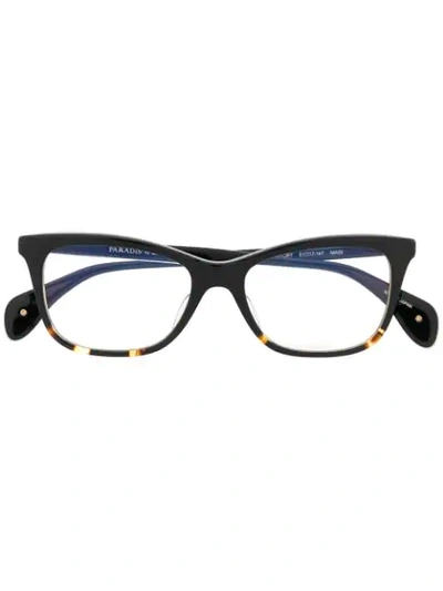 Paradis Collection Rectangular Frame Glasses In 黑色