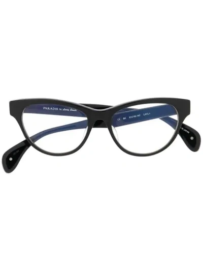 Paradis Collection Cat-eye Frame Glasses In 黑色