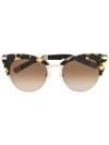 Paradis Collection Stardust Sunglassesc In Brown