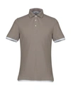 Brunello Cucinelli Polo Shirts In Khaki