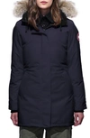 Canada Goose Victoria Fur-hood Parka Jacket In Admiral Blue